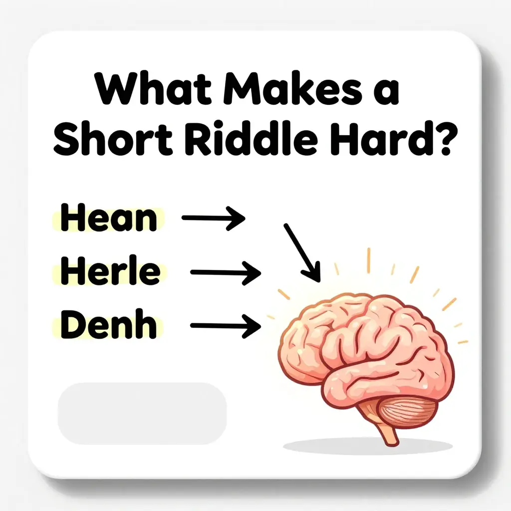 short hard riddles