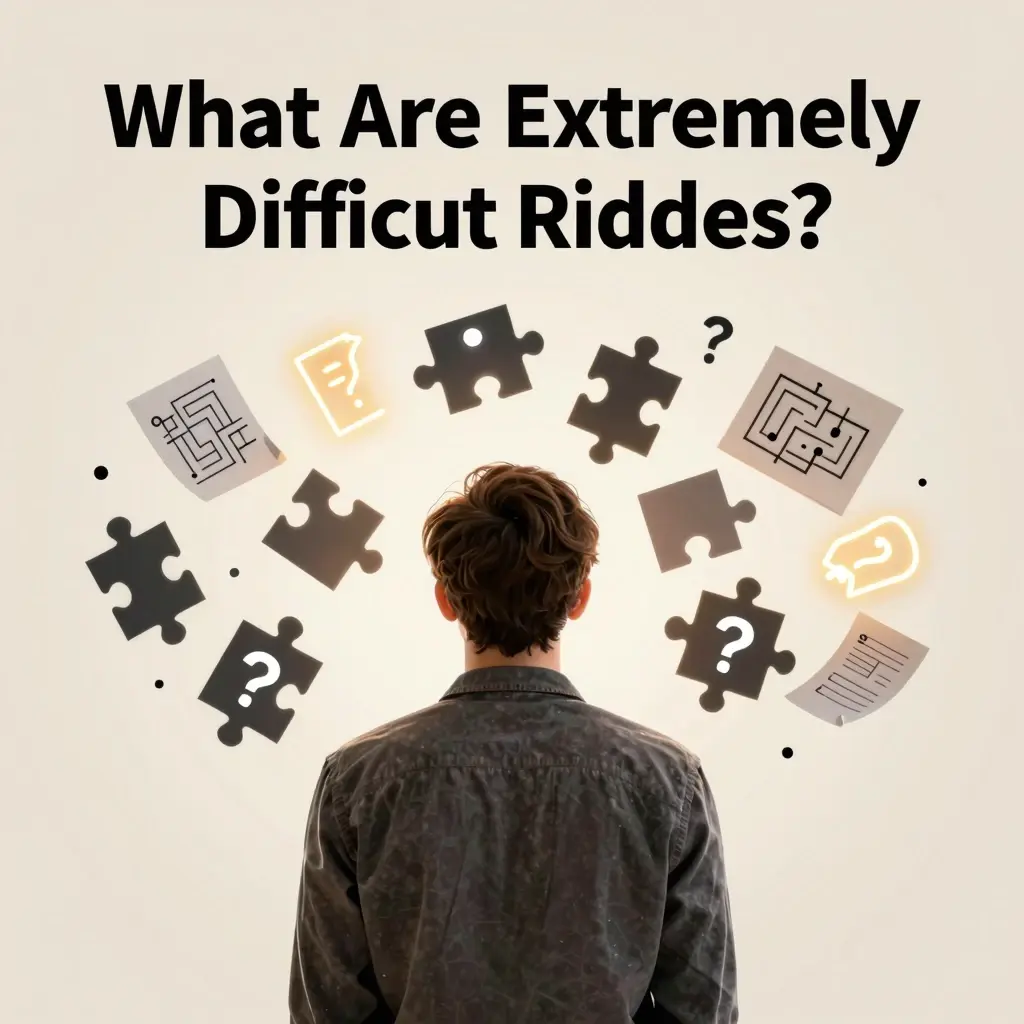 extremely difficult riddles